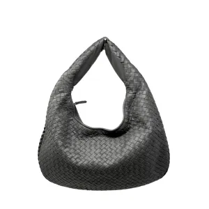 Bottega Veneta Grey Intrecciato Hobo