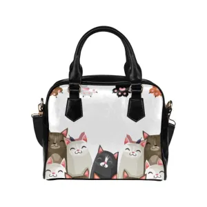 Cat Paw Print On Shoulder Handbag For Women