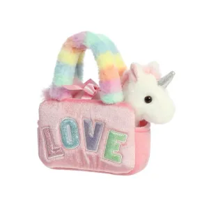 Fancy Pals - Unicorn in Pink Love Bag