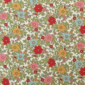 Floral Cotton - Pinks and Oranges - Betty