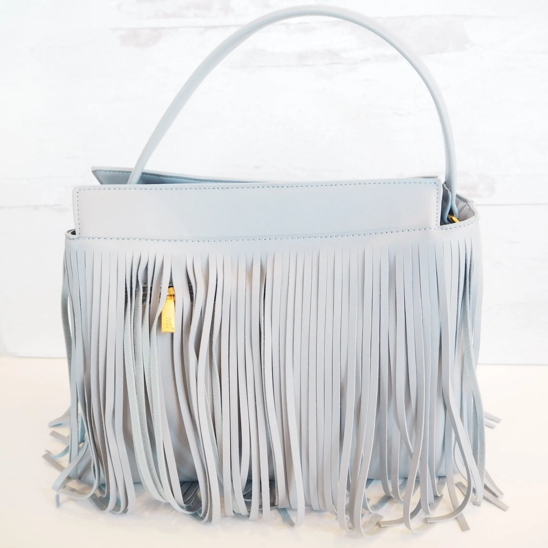 Fringe Vegan Leather Handbag