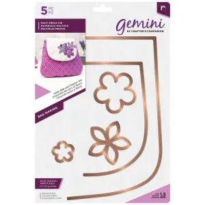 Gemini Multi Media Die Hobo Bag And Flowers Set