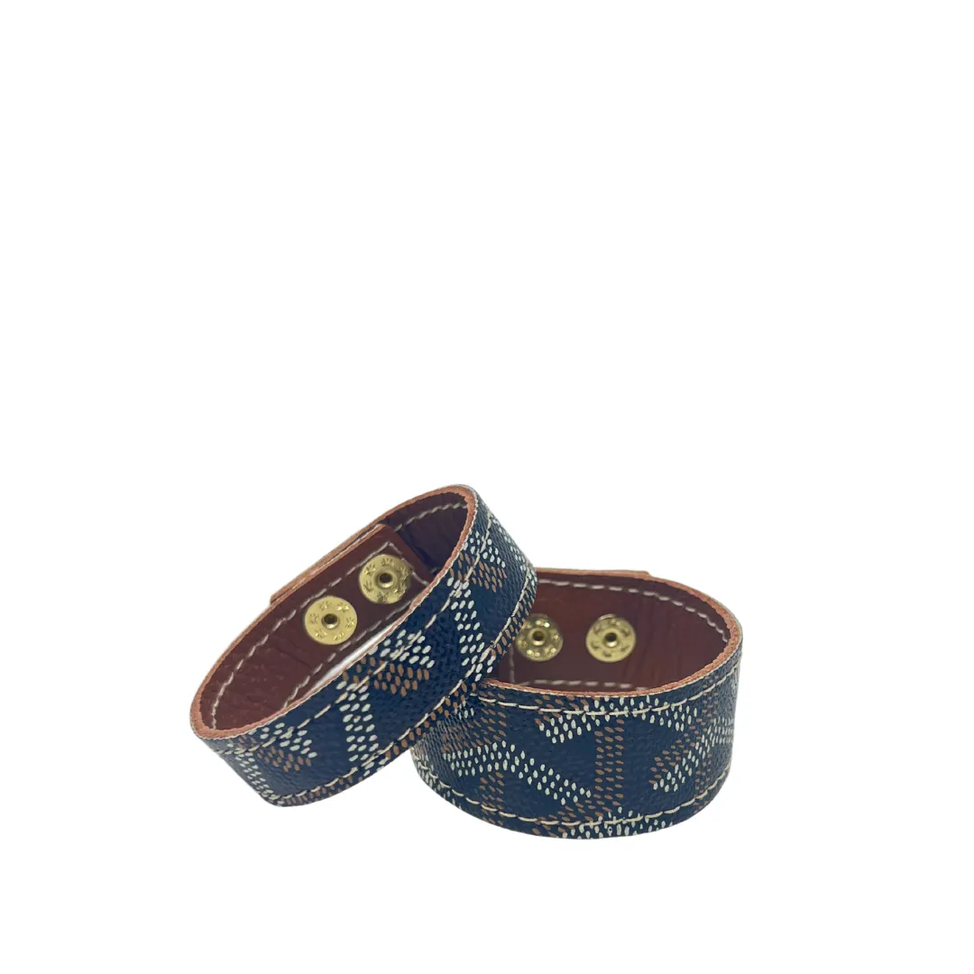 Goyard Luxury Repurposed Cuff Bracelet