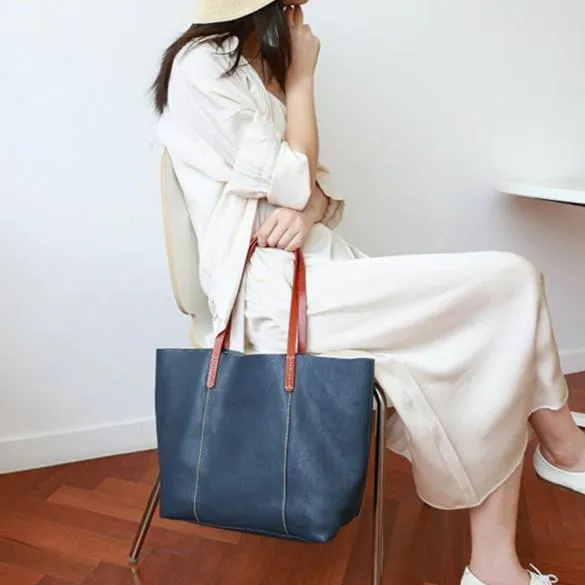 Luxury Genuine Leather Casual Tote Bag