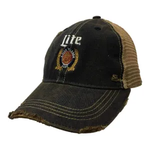 Miller Lite Brewing Company Retro Brand Vintage Mesh Beer Adjustable Hat Cap