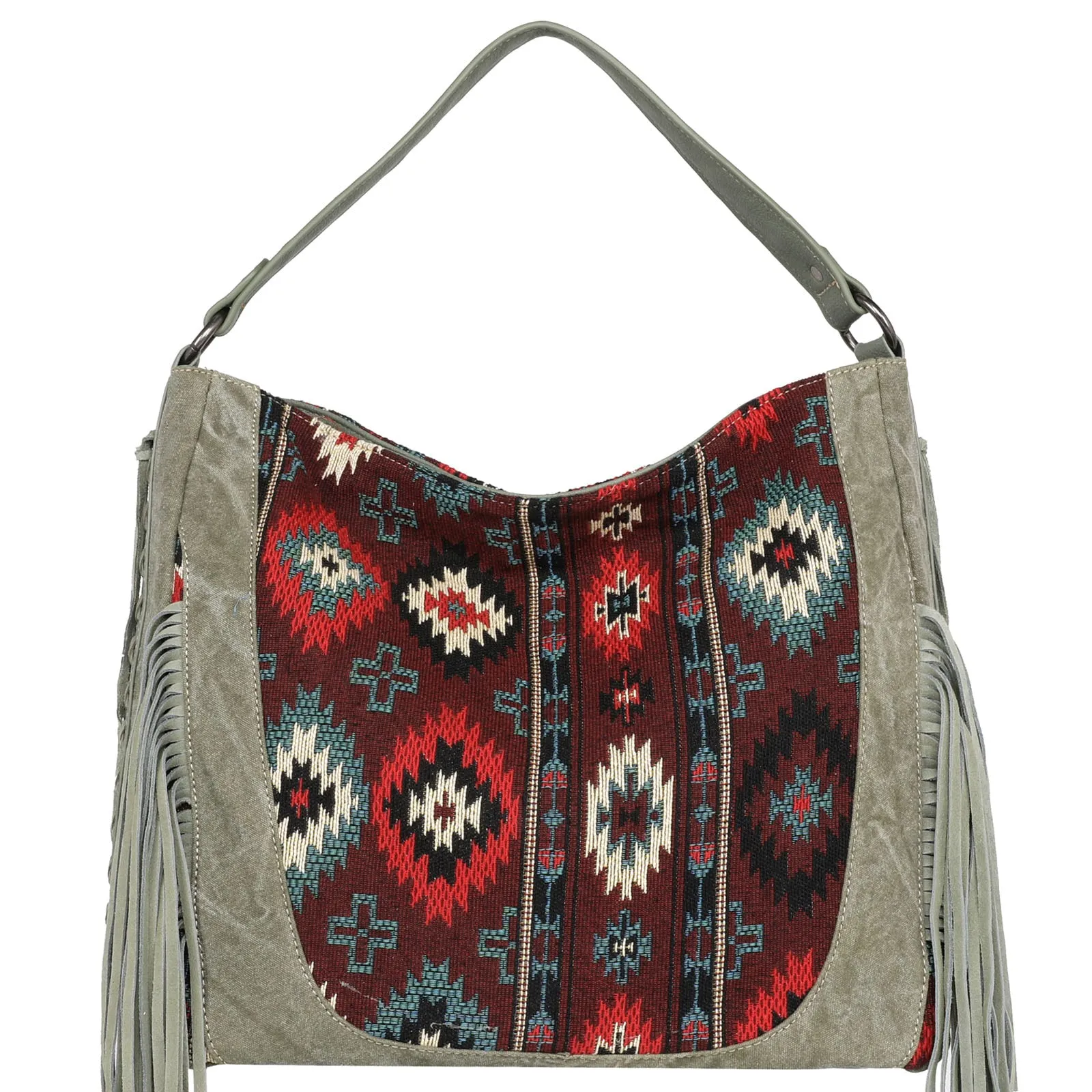 MW1174G-917 Montana West Aztec Tapestry Concealed Carry Hobo