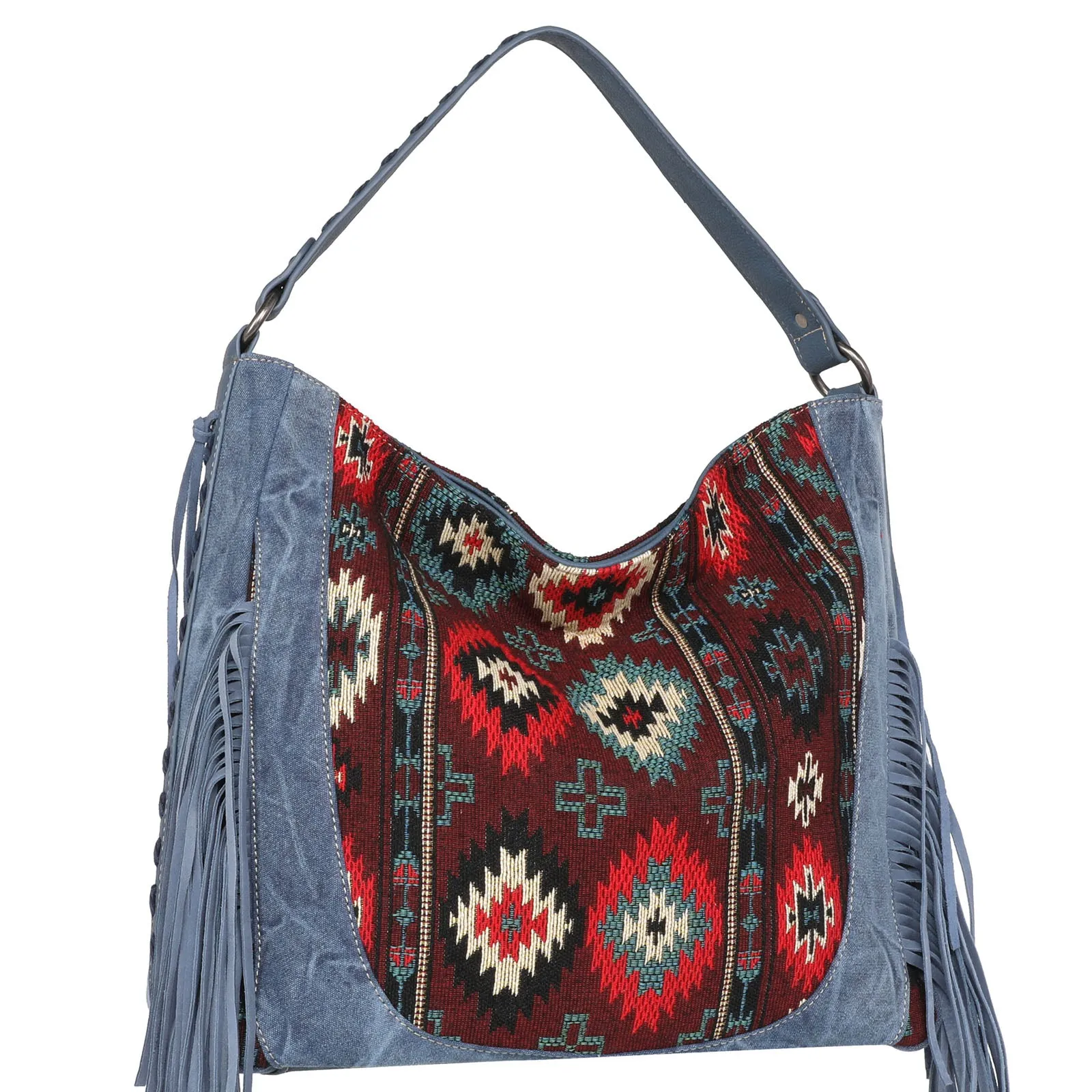 MW1174G-917 Montana West Aztec Tapestry Concealed Carry Hobo