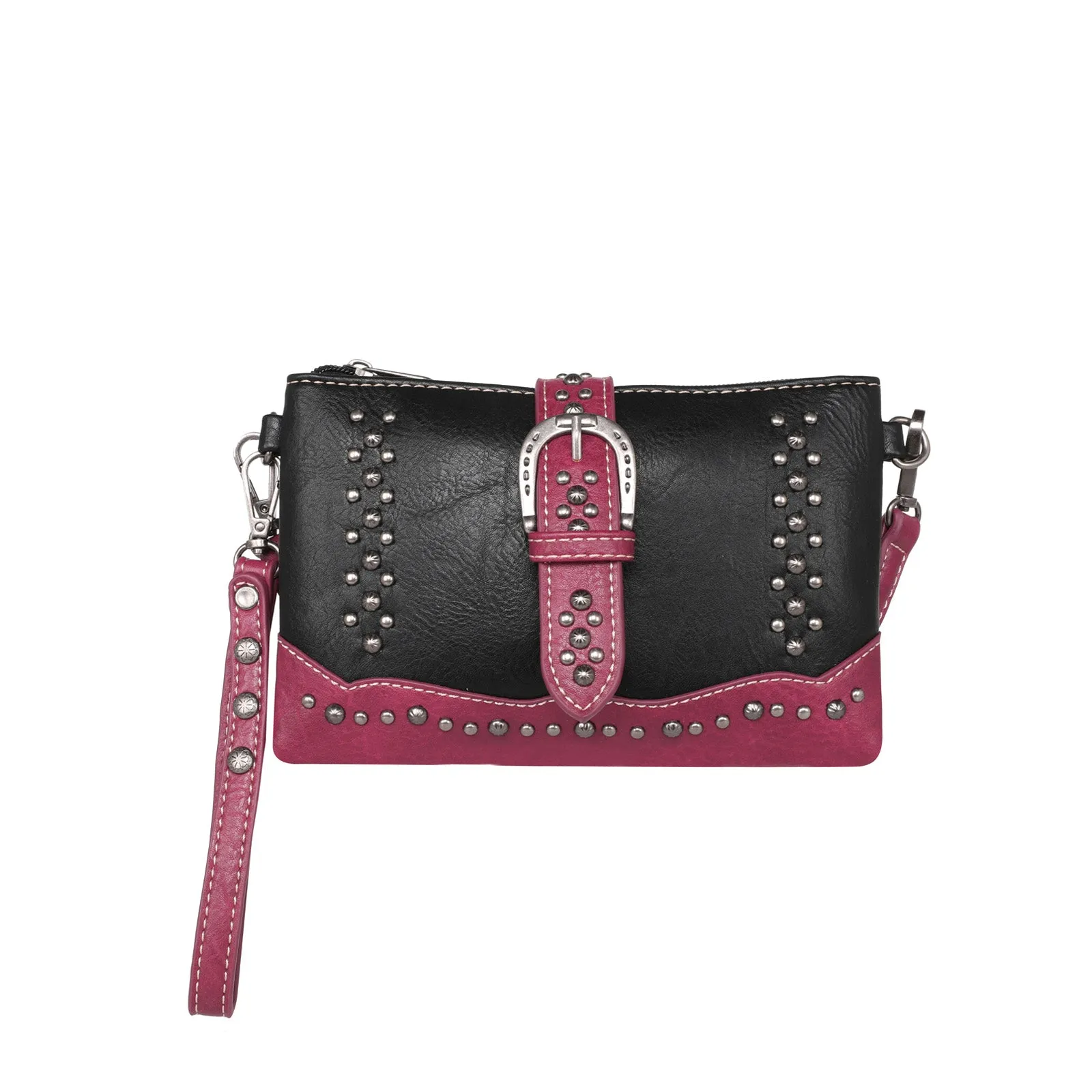 MW1209-181 Montana West Buckle Collection Clutch/Crossbody