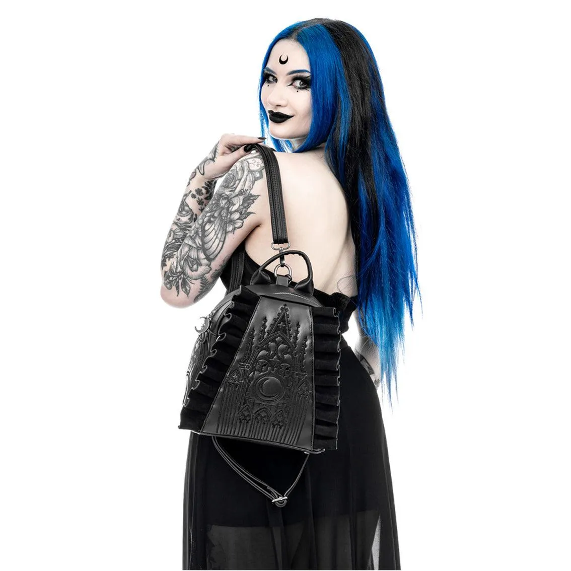 Restyle Gothic Mini Backpack - Midnight Moon