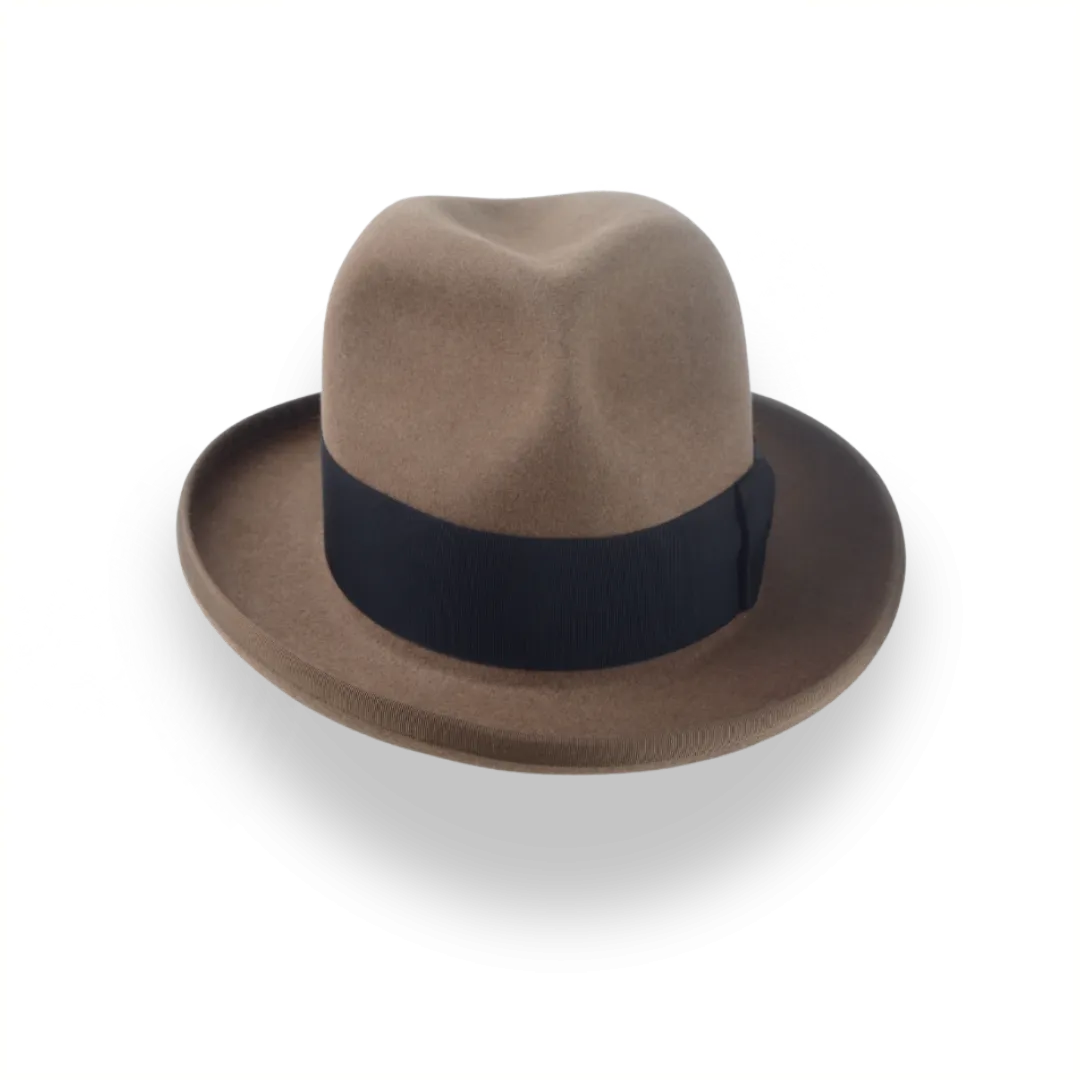 Retro Homburg Hat for Men in Premium Fur Felt | The Phaeton