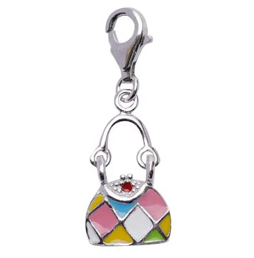 Silver Argyle Handbag Charm