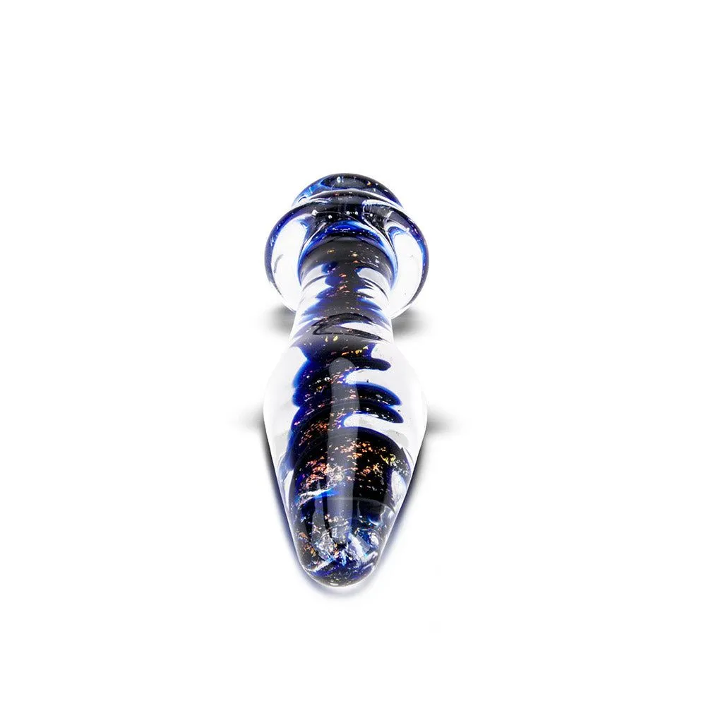 Super Tornado Dusk Blue Artisanal Butt Plug